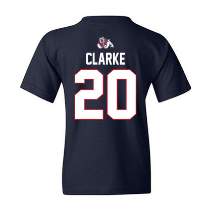 Fresno State - NCAA Women's Basketball : Indiya Clarke - Sports Shersey Youth T-Shirt-1