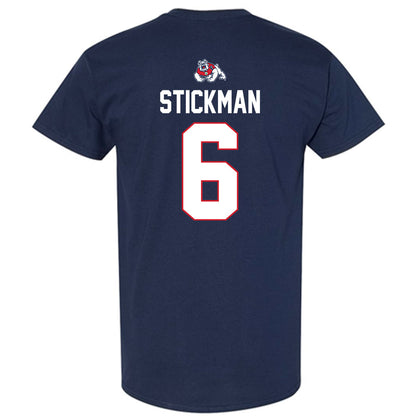 Fresno State - NCAA Men's Basketball : Dj Stickman - Sports Shersey T-Shirt-1