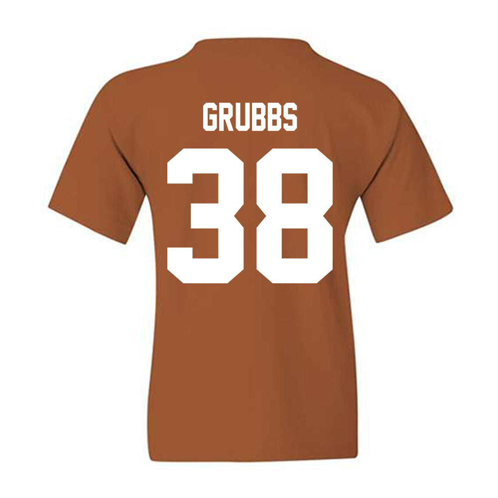 Texas - NCAA Baseball : Max Grubbs - Youth T-Shirt-1