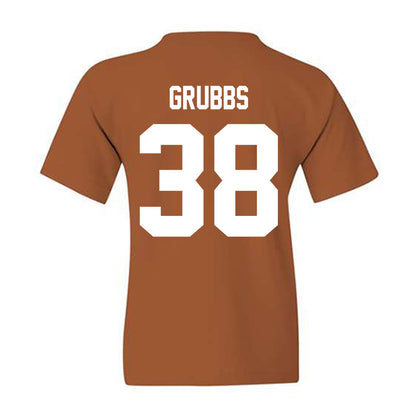 Texas - NCAA Baseball : Max Grubbs - Youth T-Shirt-1