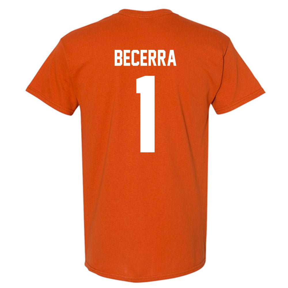 Texas - NCAA Baseball : Temo Becerra - T-Shirt-1