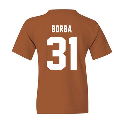 Texas - NCAA Baseball : Casey Borba - Youth T-Shirt-1