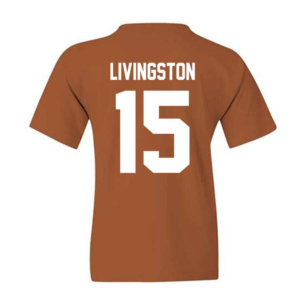 Texas - NCAA Baseball : Josh Livingston - Youth T-Shirt-1