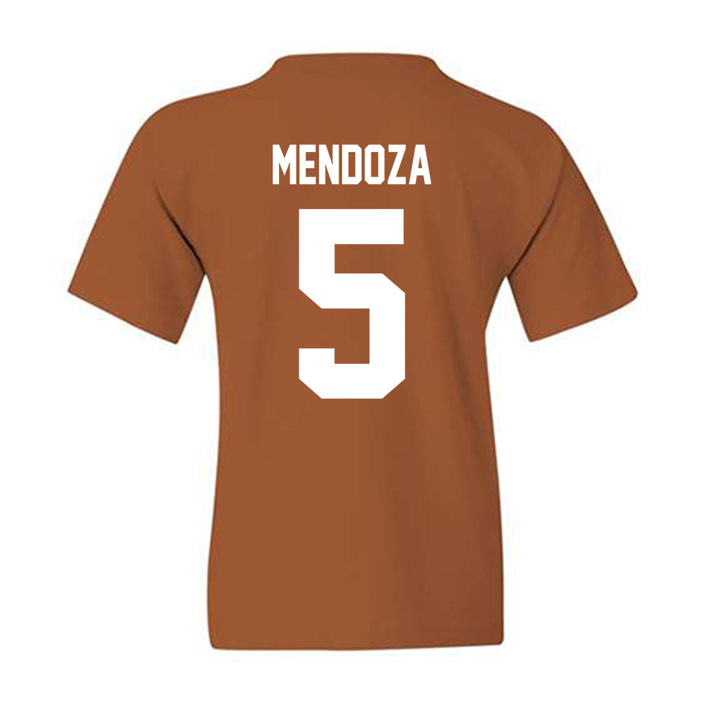 Texas - NCAA Baseball : Ethan Mendoza - Youth T-Shirt-1