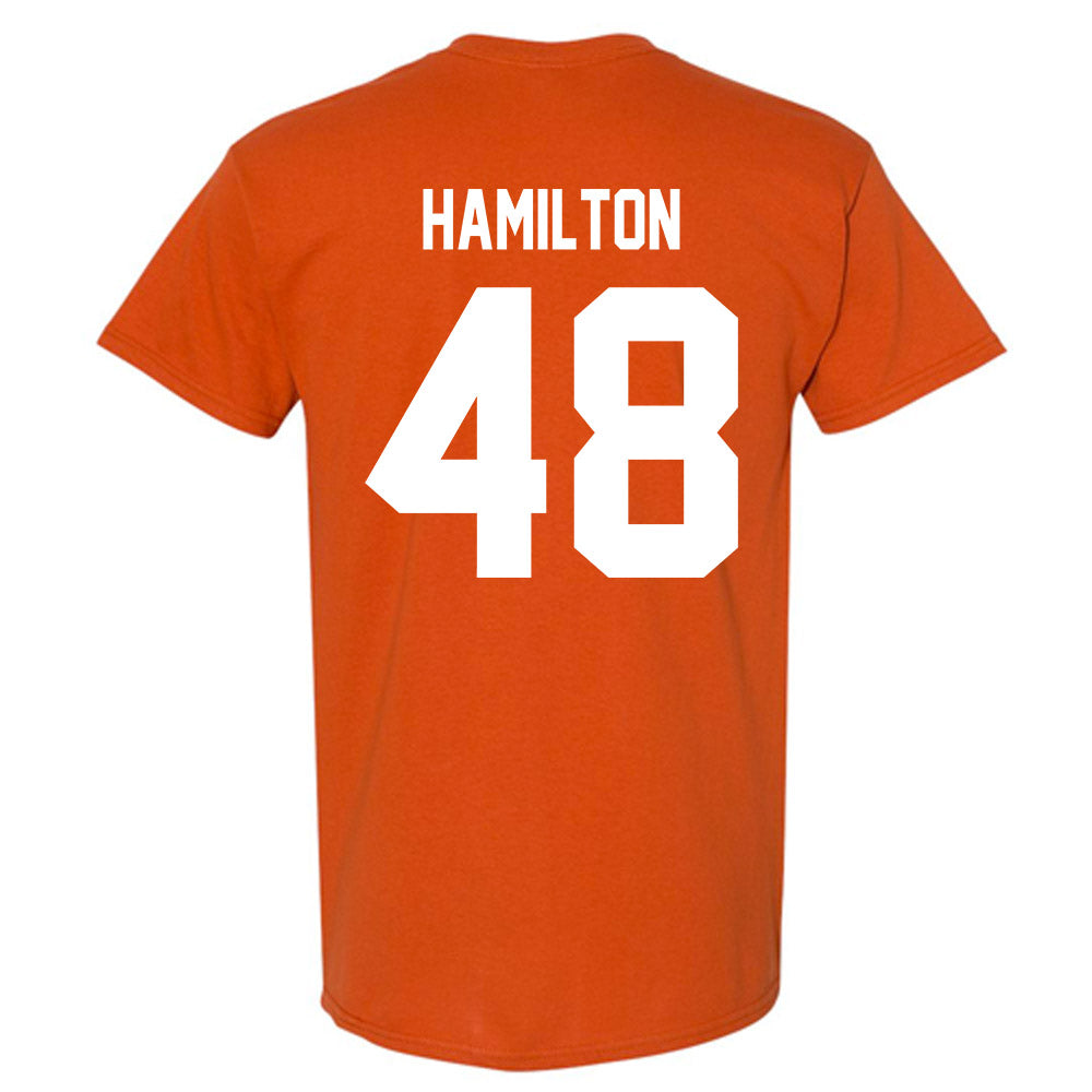 Texas - NCAA Baseball : Hudson Hamilton - T-Shirt-1