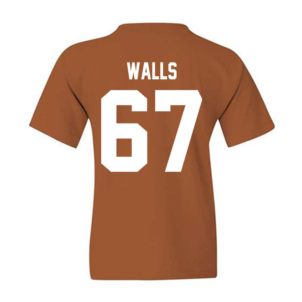 Texas - NCAA Baseball : Brody Walls - Youth T-Shirt-1