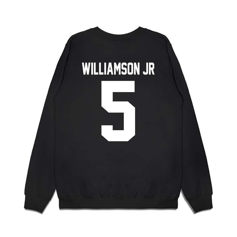Henderson State - NCAA Men's Basketball : Corliss Williamson Jr - Vintage Shersey Premium Crewneck Sweatshirt-1