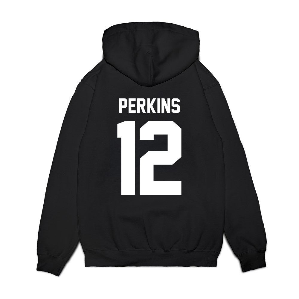 Henderson State - NCAA Men's Basketball : Deazhon Perkins - Vintage Shersey Premium Hooded Sweatshirt-1