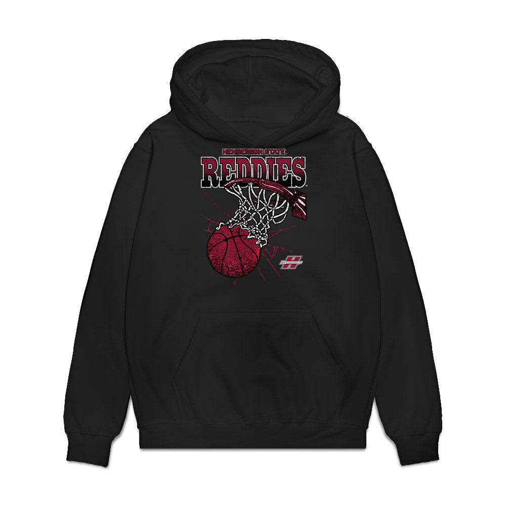 Henderson State - NCAA Men's Basketball : Deazhon Perkins - Vintage Shersey Premium Hooded Sweatshirt-0