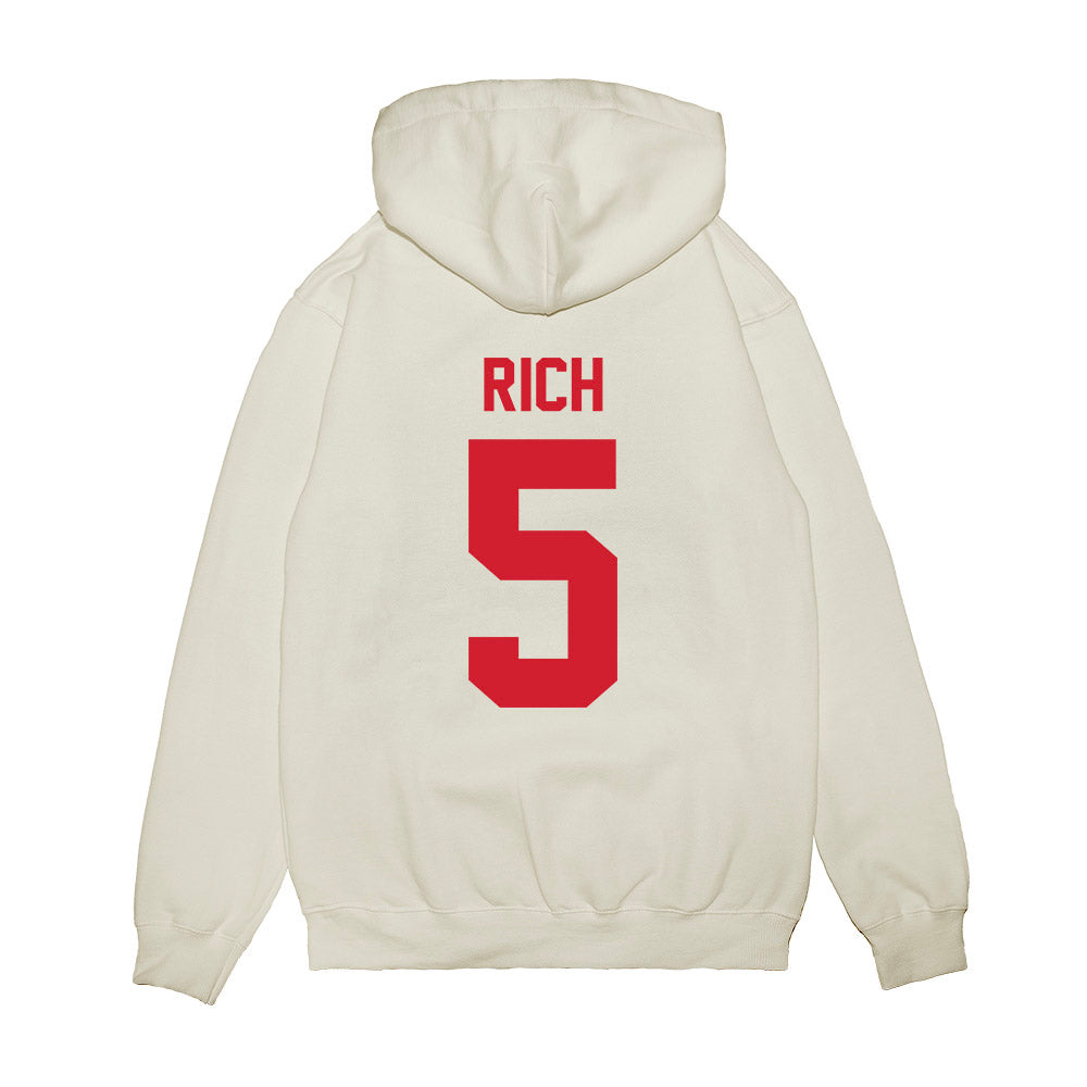 NWOSU - NCAA Women's Basketball : Mattie Rich - Vintage Basketball Premium Hooded Sweatshirt-1