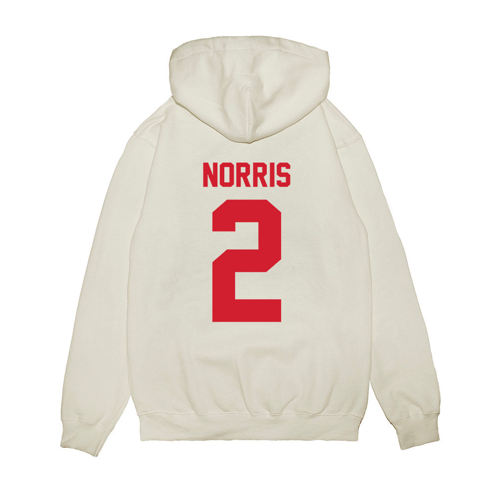 NWOSU - NCAA Men's Basketball : Justin Norris - Vintage Basketball Premium Hooded Sweatshirt-1