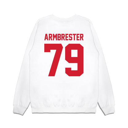 NWOSU - NCAA Men's Basketball : Robbie Armbrester - Vintage Basketball Premium Crewneck Sweatshirt-1