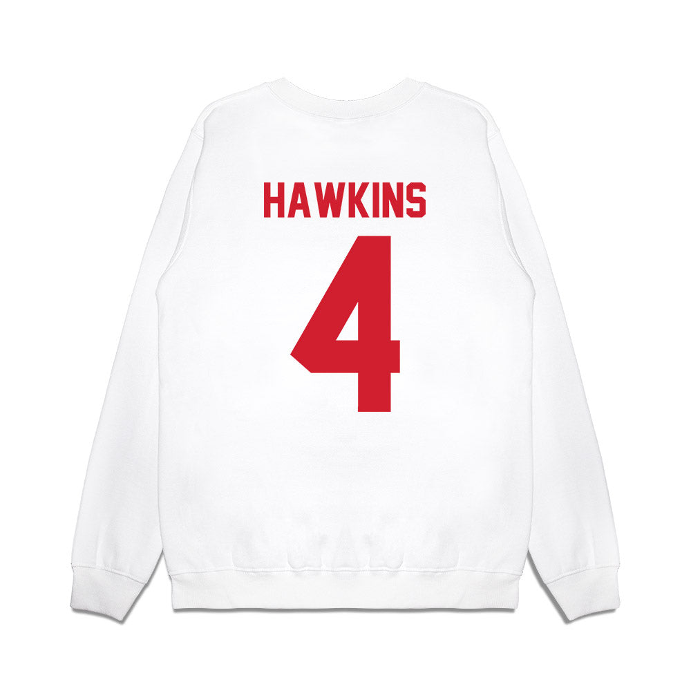 NWOSU - NCAA Men's Basketball : Mikey Hawkins - Vintage Basketball Premium Crewneck Sweatshirt-1
