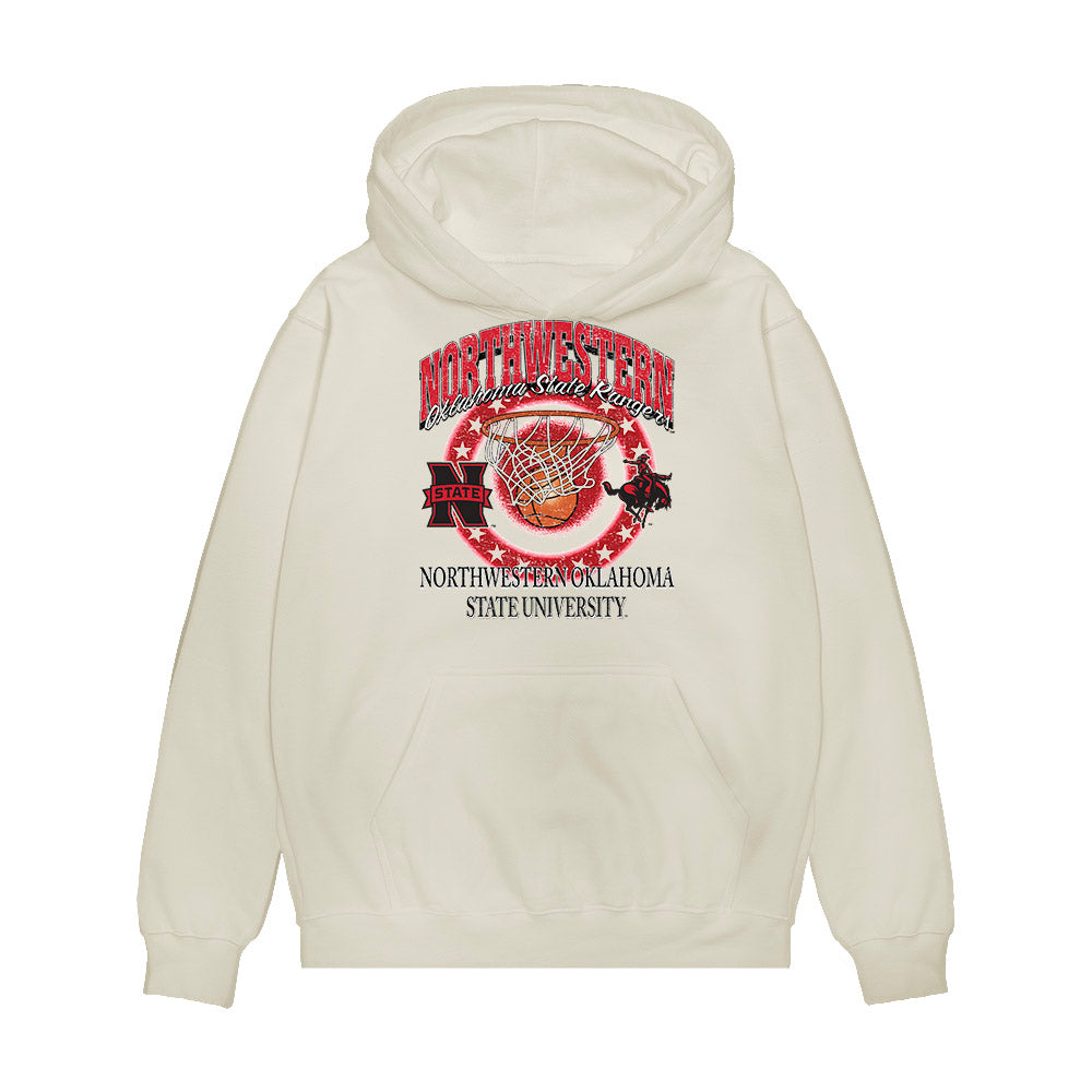 NWOSU - NCAA Men's Basketball : Robbie Armbrester - Vintage Basketball Premium Hooded Sweatshirt-0