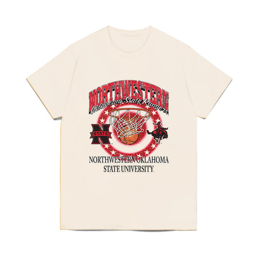 NWOSU - NCAA Men's Basketball : Max Alexander - Vintage Basketball Comfort Colors T-Shirt-0