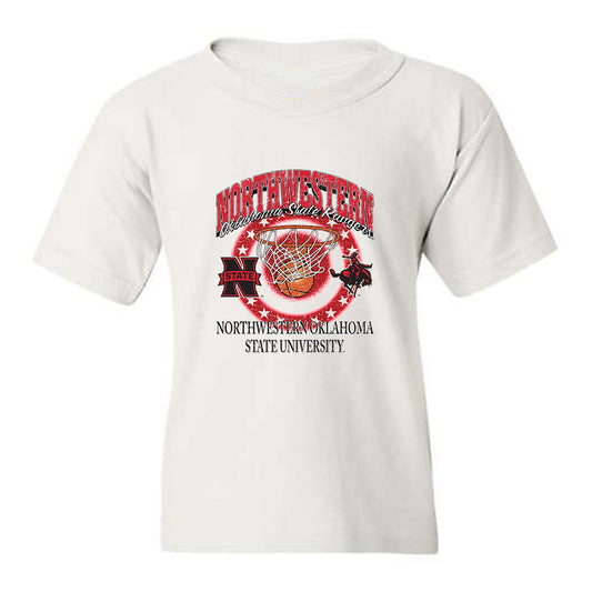 NWOSU - NCAA Men's Basketball : Mikey Hawkins - Vintage Basketball Youth T-Shirt-0