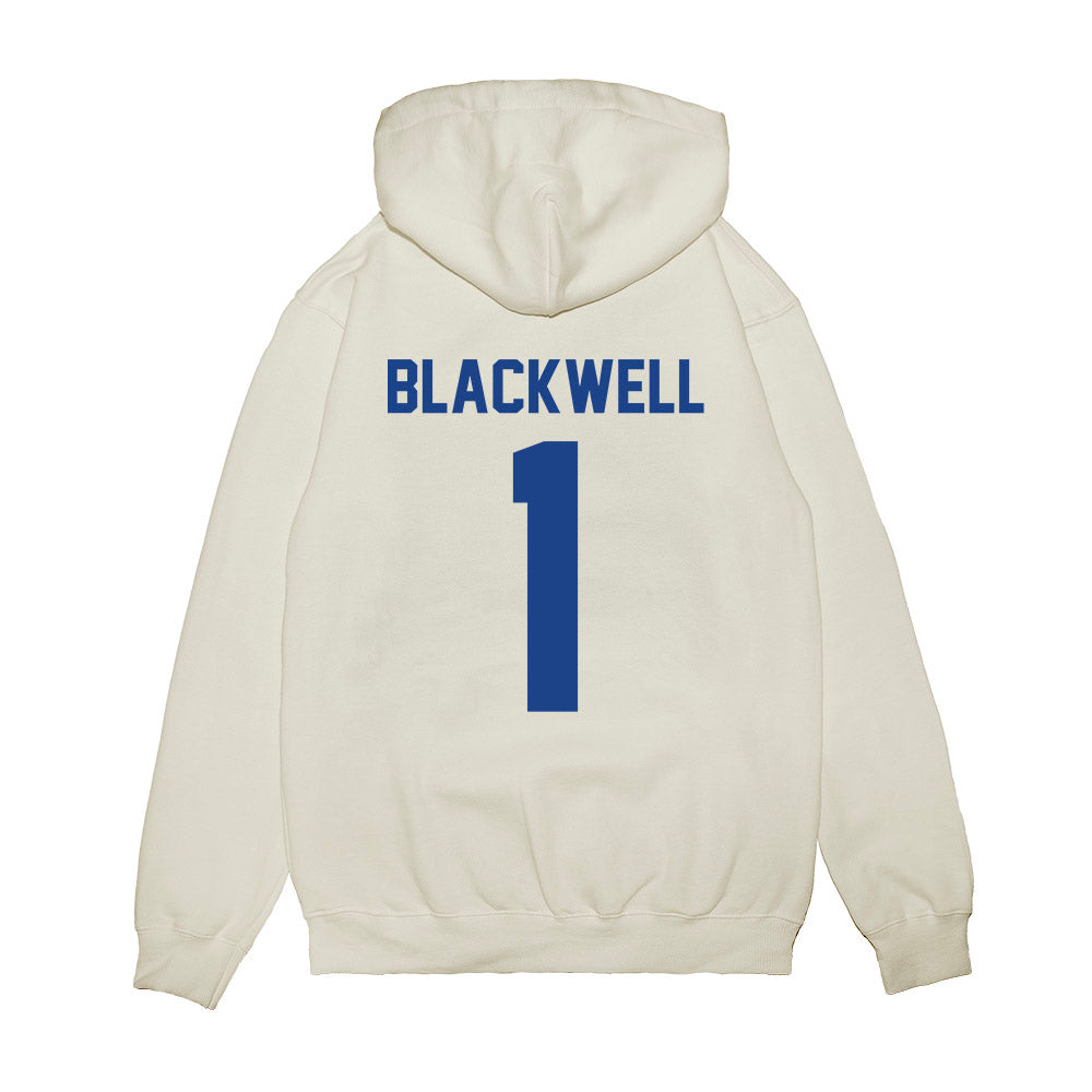 EIU - NCAA Men's Basketball : Markus Blackwell - Vintage Shersey Premium Hooded Sweatshirt-1
