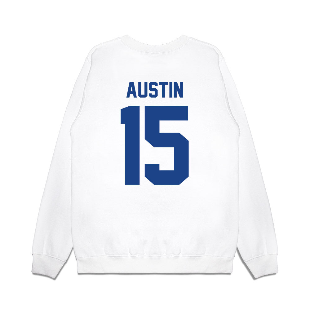 EIU - NCAA Men's Basketball : Andrew Austin - Vintage Shersey Premium Crewneck Sweatshirt-1