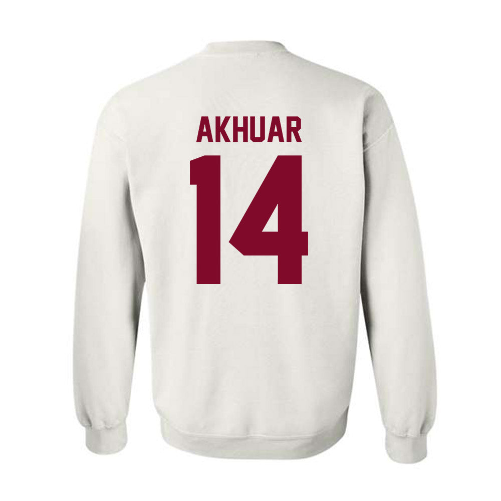 Fordham - NCAA Men's Basketball : Roor Akhuar - Vintage Shersey Crewneck Sweatshirt-1