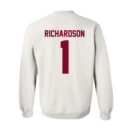 Fordham - NCAA Men's Basketball : Will Richardson - Vintage Shersey Crewneck Sweatshirt-1
