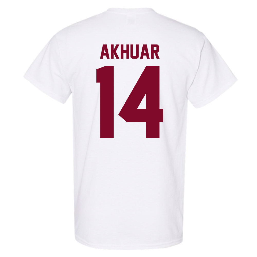Fordham - NCAA Men's Basketball : Roor Akhuar - Vintage Shersey T-Shirt-1