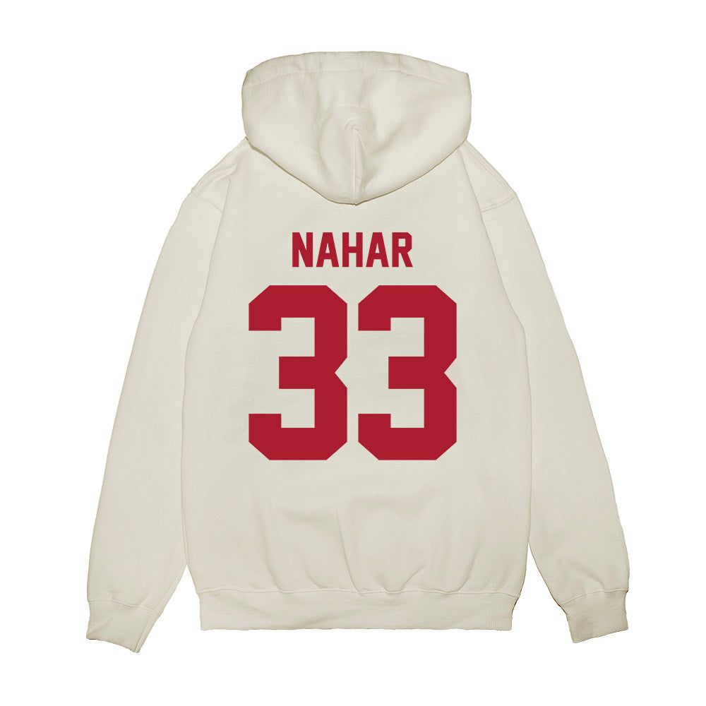 Stony Brook - NCAA Men's Basketball : Leon Nahar - Vintage Basketball Premium Hooded Sweatshirt-1