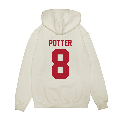 Stony Brook - NCAA Women's Basketball : Johanna Potter - Vintage Basketball Premium Hooded Sweatshirt-1
