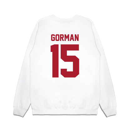 Stony Brook - NCAA Men's Basketball : Quin Gorman - Vintage Basketball Premium Crewneck Sweatshirt-1