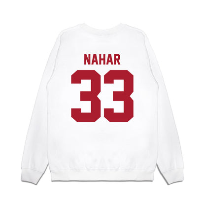Stony Brook - NCAA Men's Basketball : Leon Nahar - Vintage Basketball Premium Crewneck Sweatshirt-1