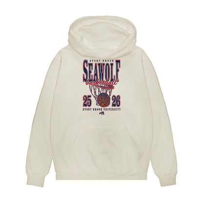 Stony Brook - NCAA Women's Basketball : Johanna Potter - Vintage Basketball Premium Hooded Sweatshirt-0