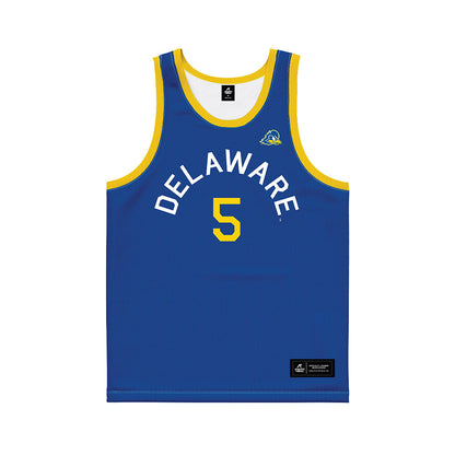 Delaware - NCAA Men's Basketball : Macon Emory - Hardwood Reissue Basketball Jersey-0
