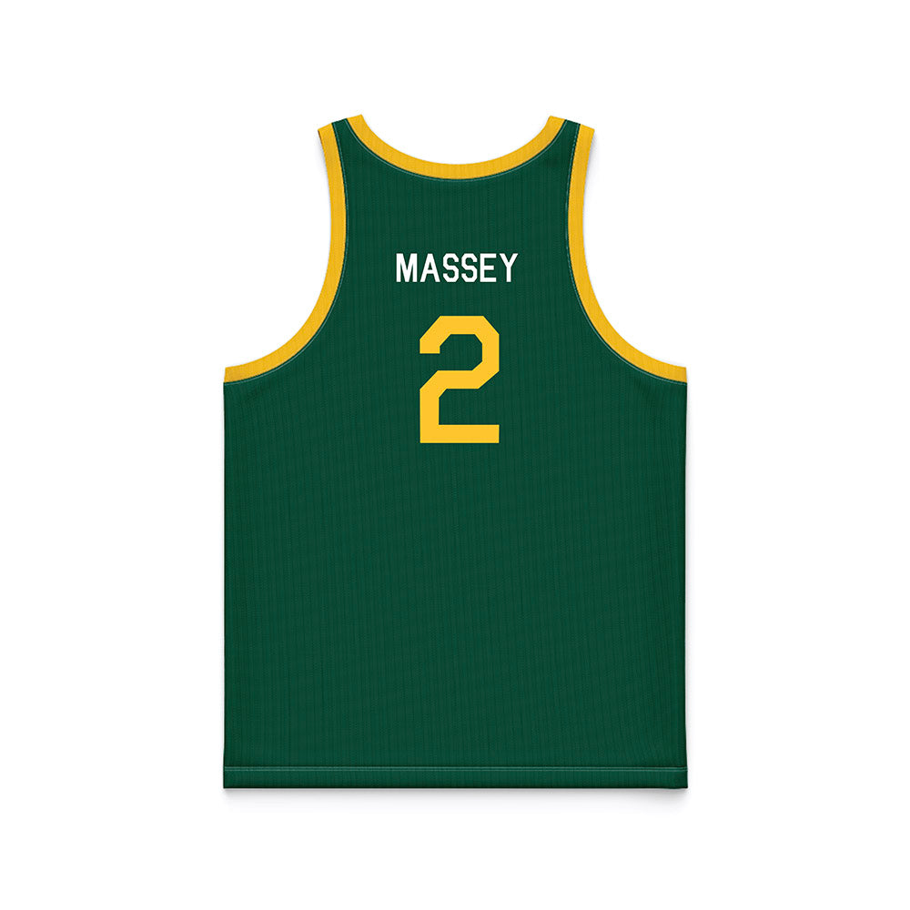 NDSU - NCAA Men's Basketball : Riley Massey - Hardwood Reissue Basketball Jersey-1
