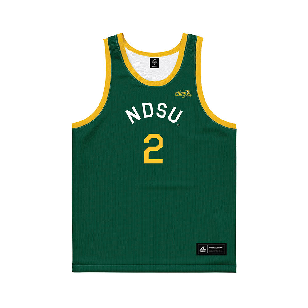 NDSU - NCAA Men's Basketball : Riley Massey - Hardwood Reissue Basketball Jersey-0
