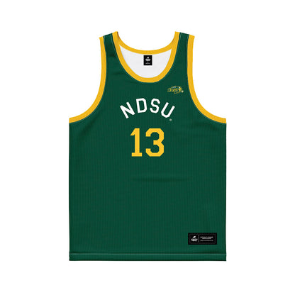 NDSU - NCAA Men's Basketball : Riley Saunders - Hardwood Reissue Basketball Jersey-0