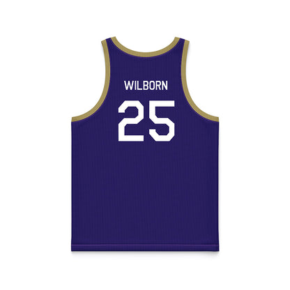 JMU - NCAA Men's Basketball : Eli Wilborn - Hardwood Reissue Basketball Jersey-1