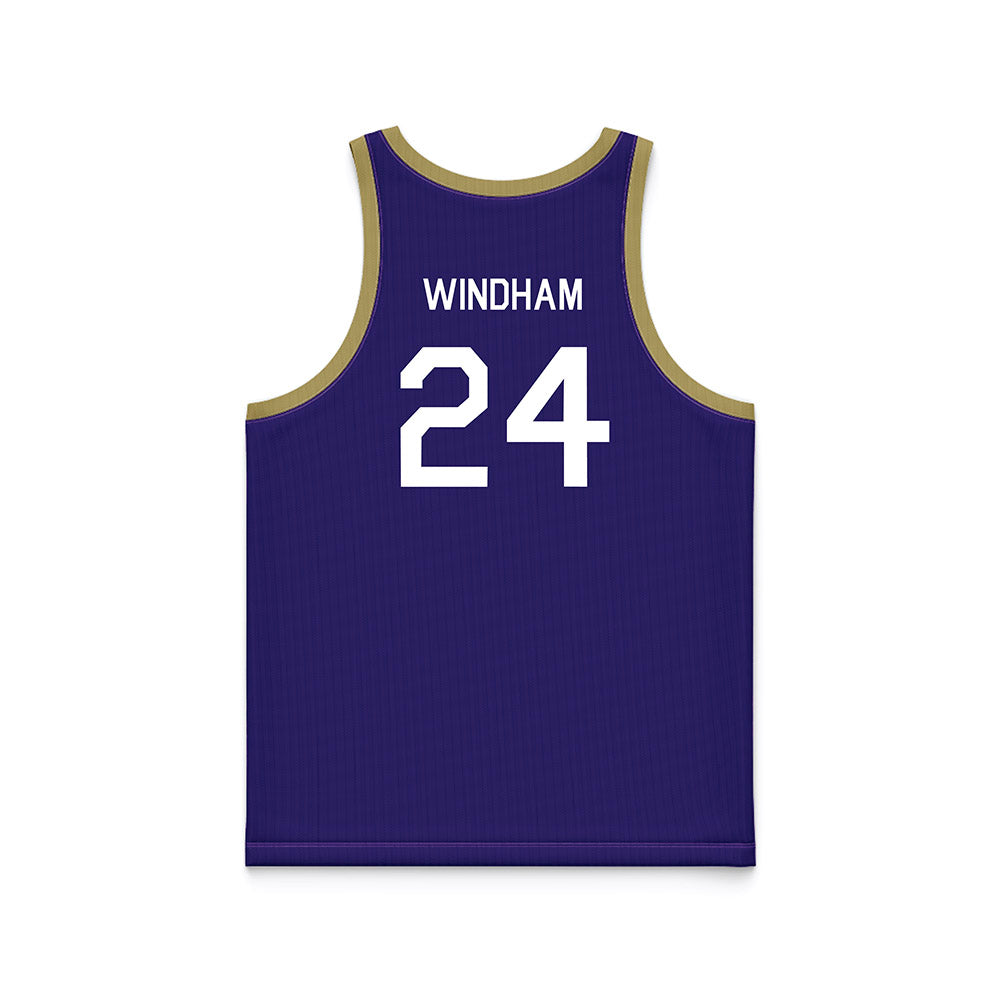 JMU - NCAA Men's Basketball : KJ Windham - Hardwood Reissue Basketball Jersey-1