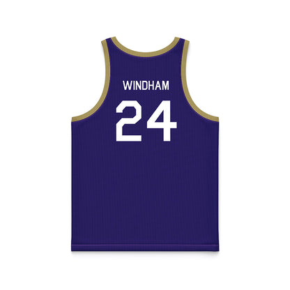 JMU - NCAA Men's Basketball : KJ Windham - Hardwood Reissue Basketball Jersey-1