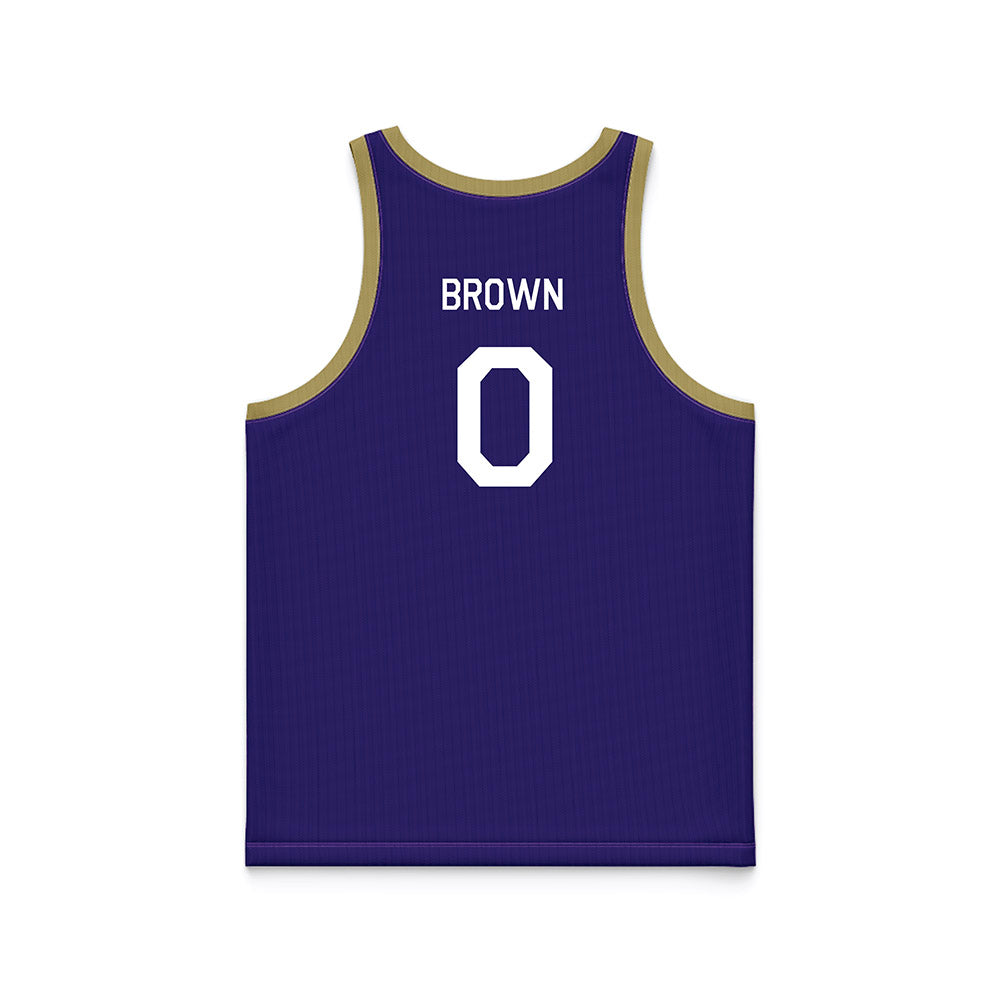 JMU - NCAA Men's Basketball : Christian Brown - Hardwood Reissue Basketball Jersey-1