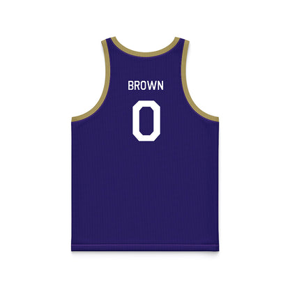 JMU - NCAA Men's Basketball : Christian Brown - Hardwood Reissue Basketball Jersey-1