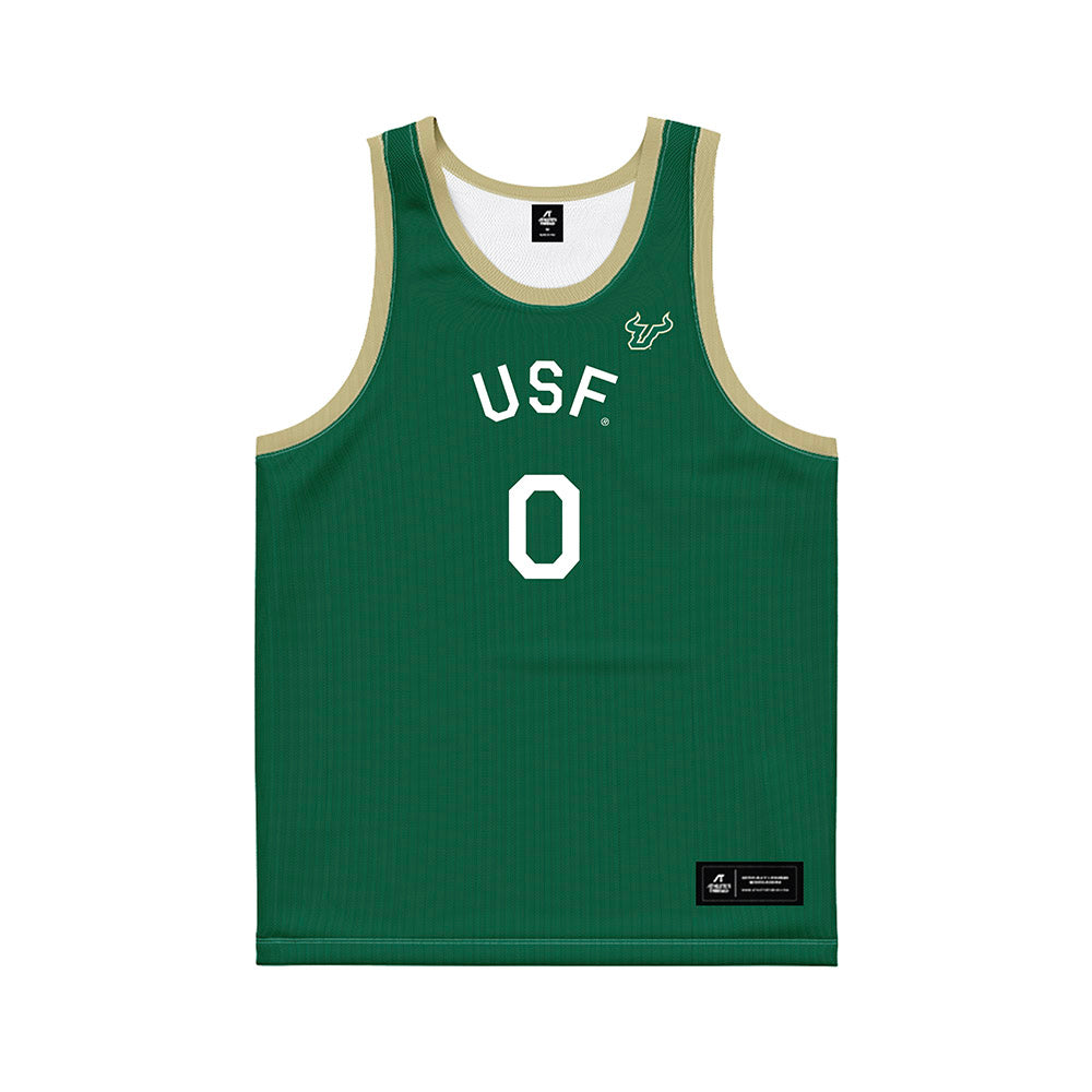 USF - NCAA Men's Basketball : Xavier Brown - Hardwood Reissue Basketball Jersey-0