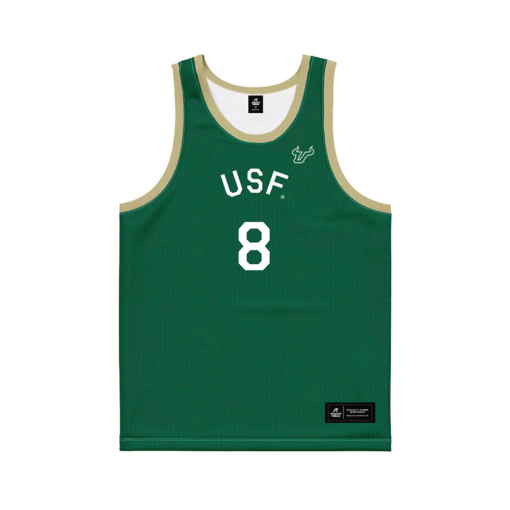 USF - NCAA Men's Basketball : Josh Omojafo - Hardwood Reissue Basketball Jersey-0