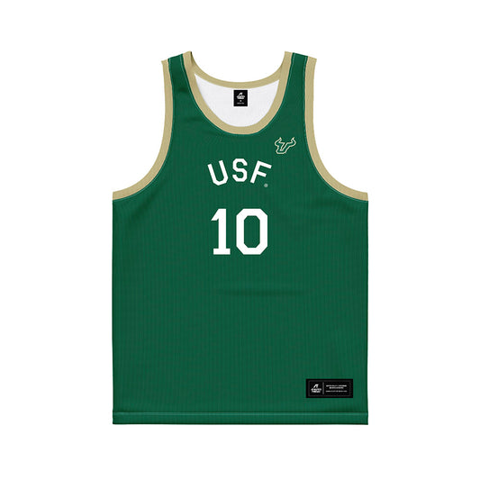USF - NCAA Men's Basketball : Tristan Beckford - Hardwood Reissue Basketball Jersey-0