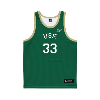 USF - NCAA Men's Basketball : Donovan Waleskowski - Hardwood Reissue Basketball Jersey-0