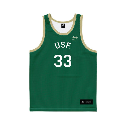 USF - NCAA Men's Basketball : Donovan Waleskowski - Hardwood Reissue Basketball Jersey-0