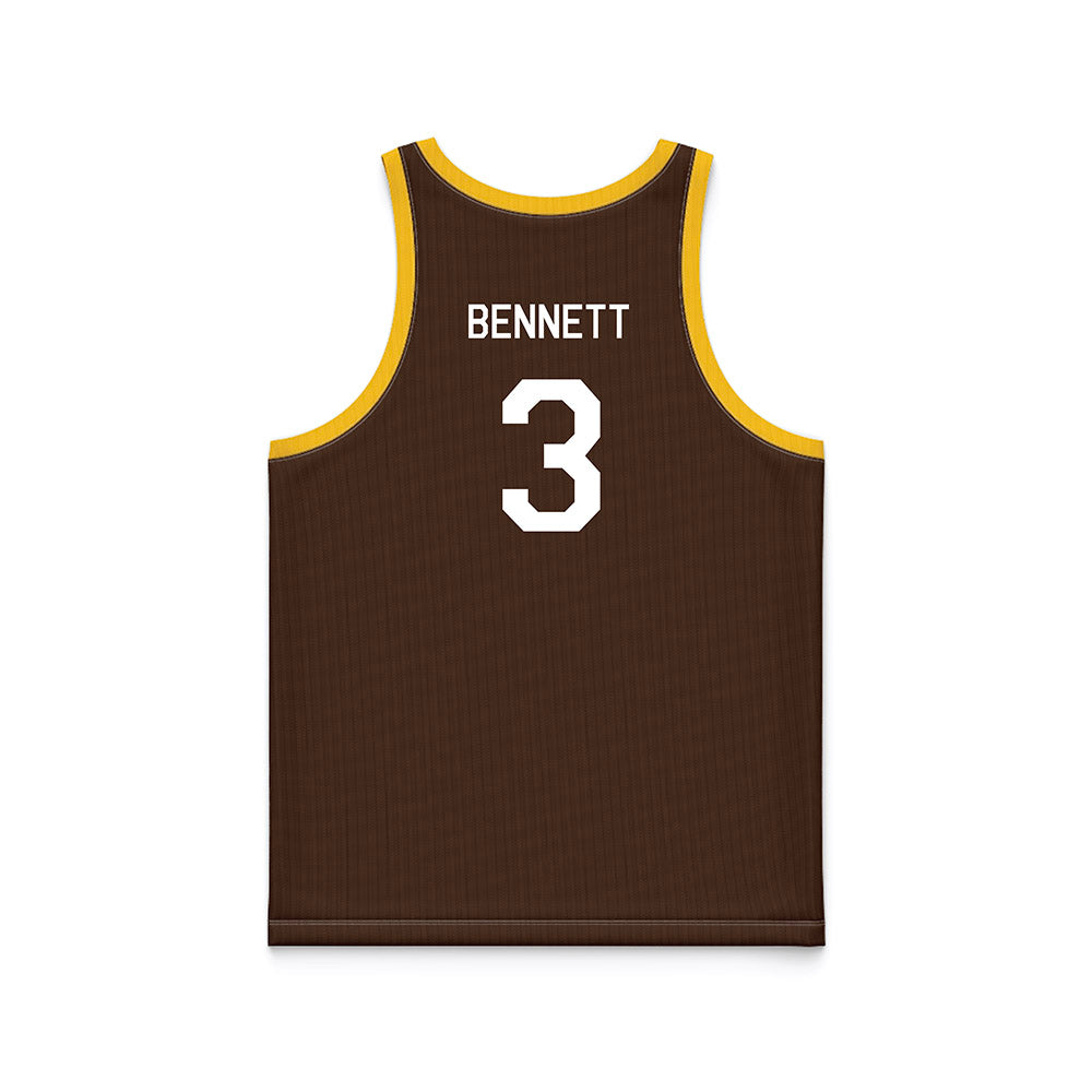 Wyoming - NCAA Men's Basketball : Khaden Bennett - Hardwood Reissue Basketball Jersey-1