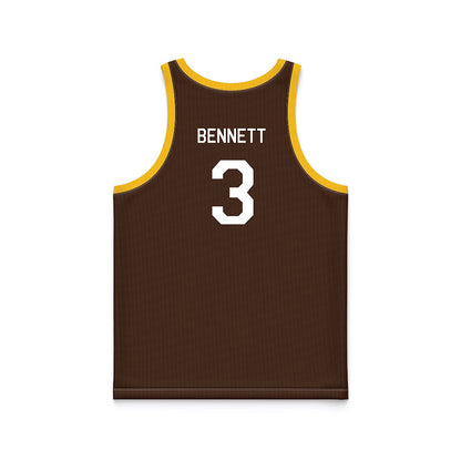 Wyoming - NCAA Men's Basketball : Khaden Bennett - Hardwood Reissue Basketball Jersey-1