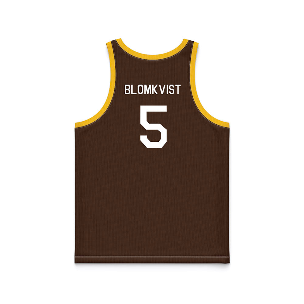 Wyoming - NCAA Women's Basketball : Liv Blomkvist - Hardwood Reissue Basketball Jersey-1