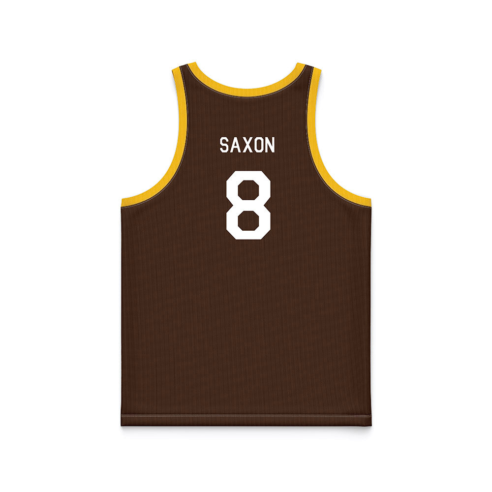 Wyoming - NCAA Men's Basketball : Kiani Saxon - Hardwood Reissue Basketball Jersey-1