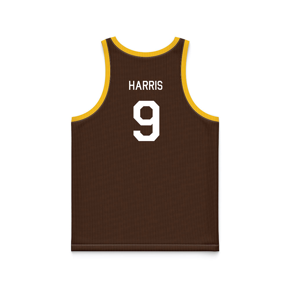 Wyoming - NCAA Men's Basketball : Jared Harris - Hardwood Reissue Basketball Jersey-1
