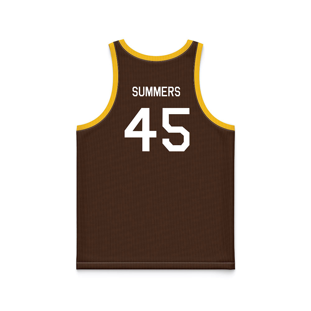 Wyoming - NCAA Men's Basketball : Neil Summers - Hardwood Reissue Basketball Jersey-1